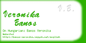 veronika banos business card